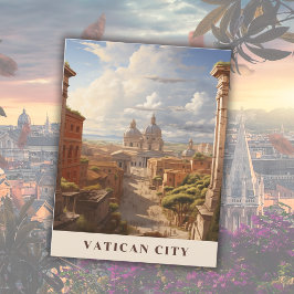 Postal Iglesia cristiana del Vaticano Arte de Viajes de é