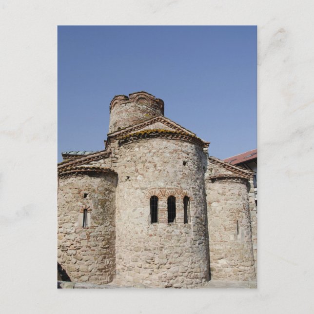 Postal iglesia cruciforme de San Juan Bautista (Anverso)
