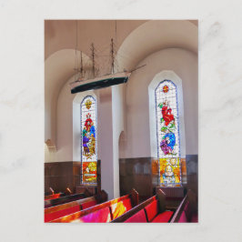Postal Iglesia de Akureyri Interior, Islandia