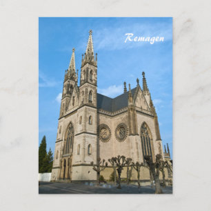 Postal Iglesia de Apollinaris en Remagen, Alemania