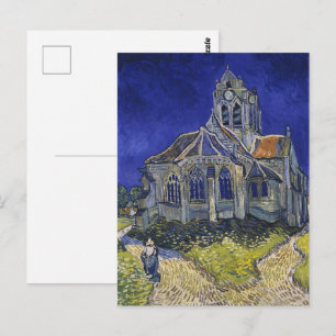 Postal Iglesia de Auvers por Vincent van Gogh