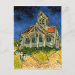 Postal Iglesia de Auvers, por Vincent Van Gogh<br><div class="desc">La Iglesia de Van Gogh en Auvers</div>