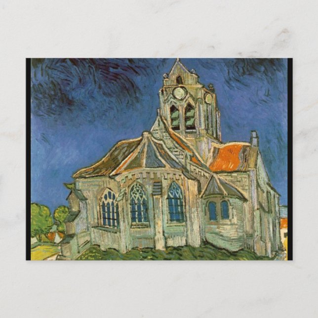 Postal Iglesia de Auvers-sur-Oise - Vincent Van Gogh (Anverso)