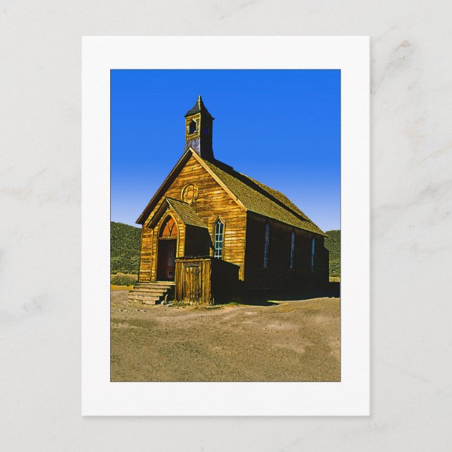 Postal Iglesia de Bodie (Anverso)
