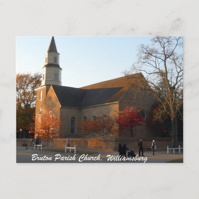 Postal Iglesia de Bruton Parish, Williamsburg (Anverso)