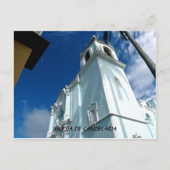 Postal Iglesia de Candelaria - Tlacotalpan, México (Anverso)