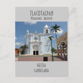 Postal Iglesia de Candelaria-Tlacotalpan, Veracruz