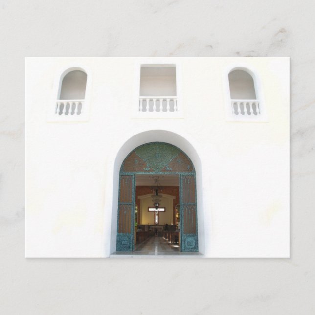 Postal Iglesia de Cozumel (Anverso)