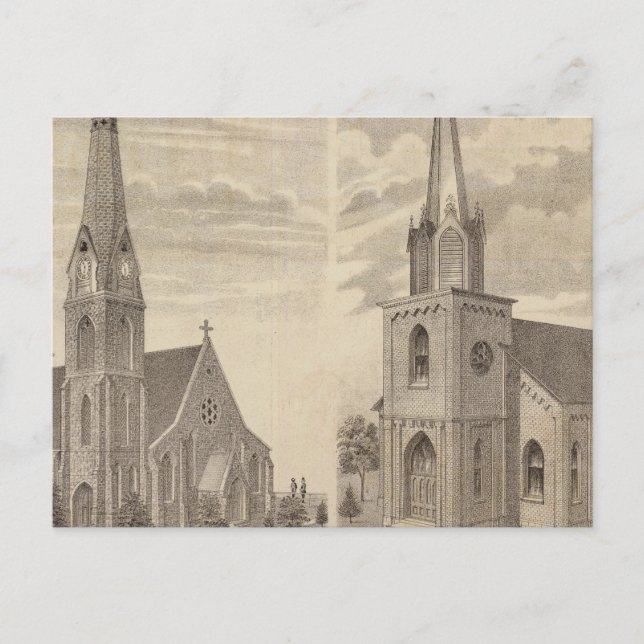 Postal Iglesia de Cristo, Ala Roja, Minnesota (Anverso)