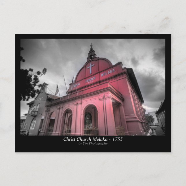 Postal Iglesia de Cristo Melaka - 1753 (Anverso)