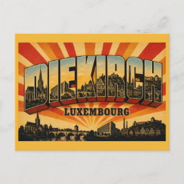 Postal Iglesia de Diekirch Luxemburgo