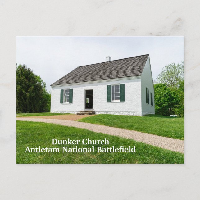 Postal Iglesia de Dunker en Antietam (Anverso)