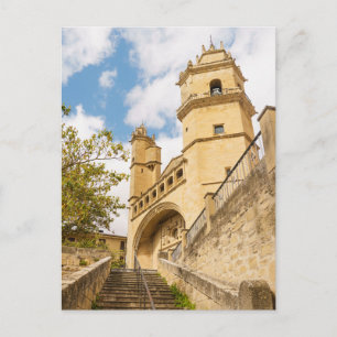 Postal Iglesia de Elciego, región de La Rioja, España
