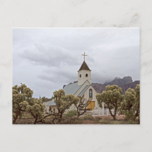 Postal Iglesia de Elvis en las montañas de la Superstició