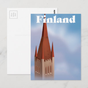 Postal Iglesia de Finlandia 