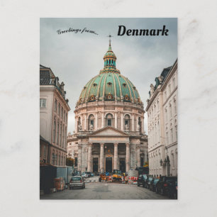 Postal Iglesia de Frederik Copenhague Dinamarca