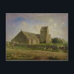 Postal Iglesia de Greville, c.1871-74<br><div class="desc">Iglesia de Greville,  c.1871-74 | por Jean-Francois Millet | Ubicación del arte: Musee d'Orsay,  París,  Francia | Artista francés | Número de colección de imágenes: XIR24920</div>