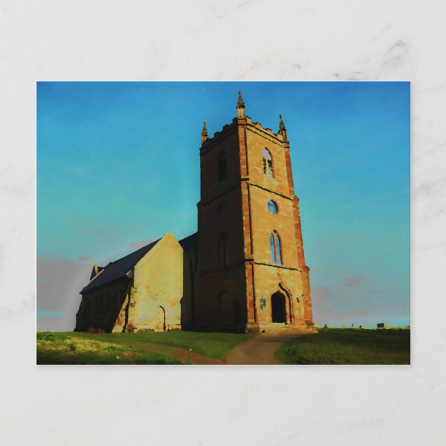 Postal Iglesia de Hanbury (Anverso)