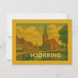 Postal Iglesia de Hjørring, Dinamarca