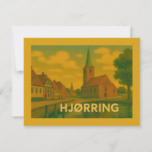 Postal Iglesia de Hjørring, Dinamarca