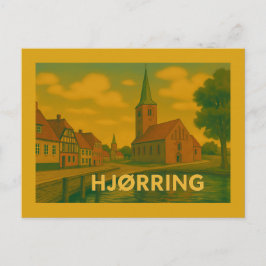 Postal Iglesia de Hjørring, Dinamarca