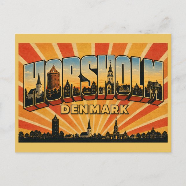 Postal Iglesia de Hørsholm Dinamarca (Anverso)