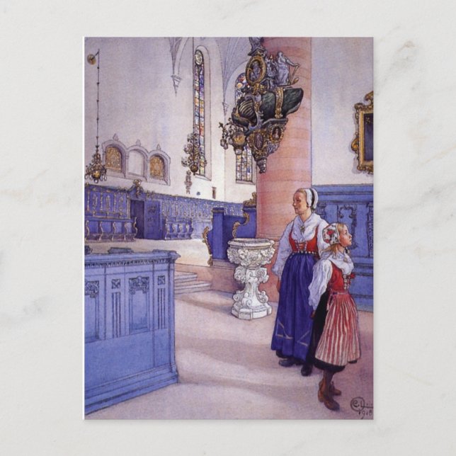 Postal Iglesia de Kristine (Anverso)