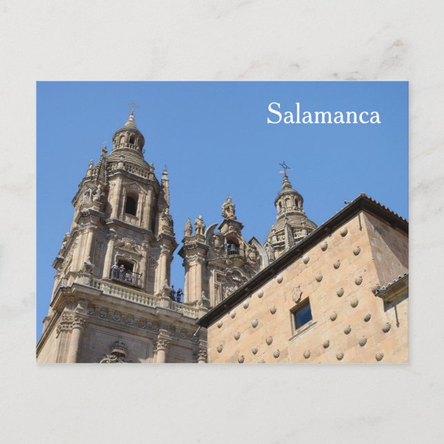Postal Iglesia de la Clerecia, Salamanca (Anverso)