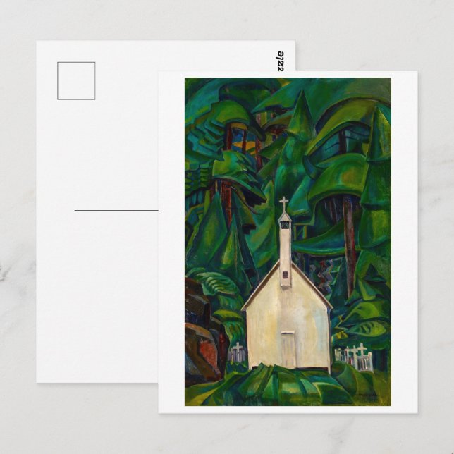 Postal Iglesia de la India | Emily Carr | (Anverso / Reverso)