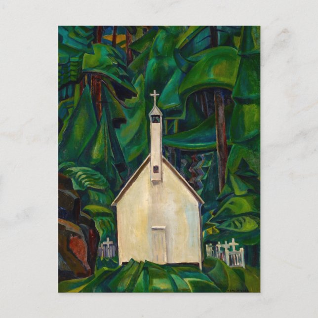 Postal Iglesia de la India | Emily Carr | (Anverso)