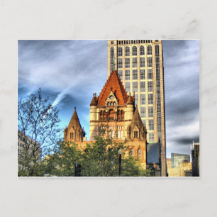 Postal Iglesia de la Trinidad de Boston