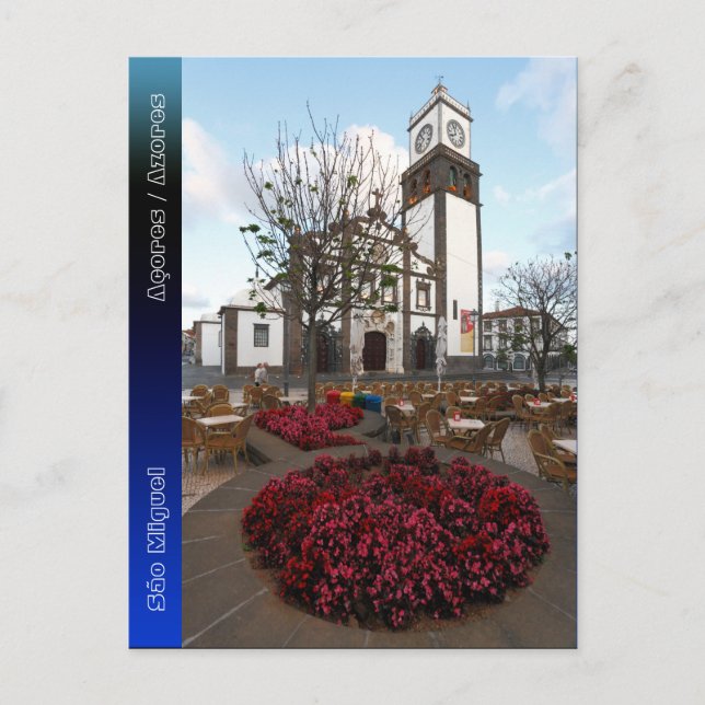 Postal Iglesia de las Azores (Anverso)