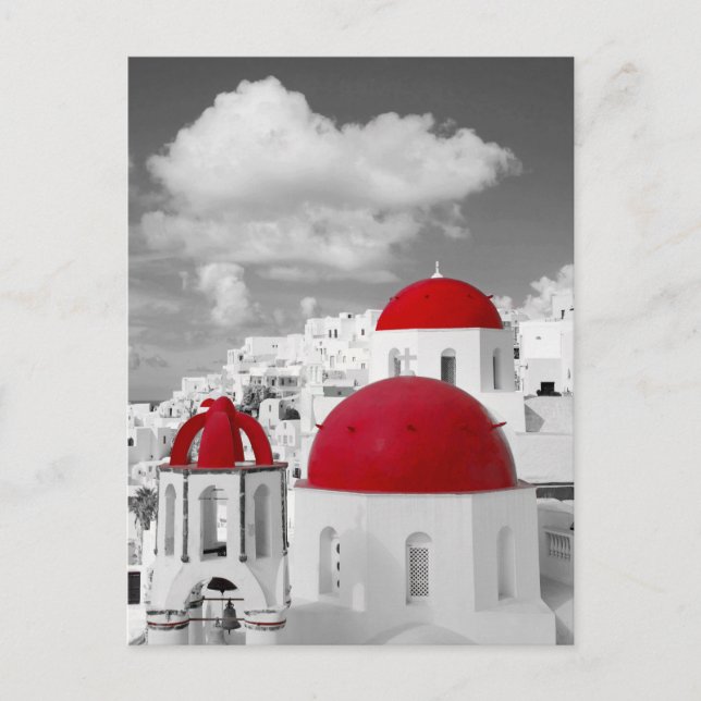 Postal Iglesia de los Mykonos ortodoxos griegos (Anverso)