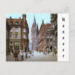 Postal Iglesia de Mercado en Hanover, Imperio Alemán (c. 