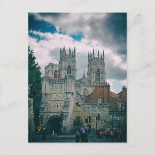Postal Iglesia de monasterio de York y barra de Bootham