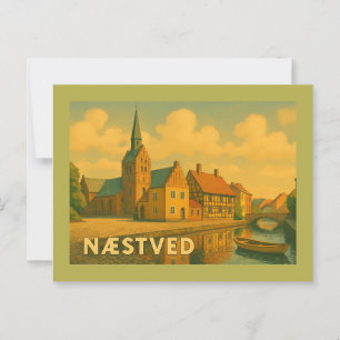 Postal Iglesia de Næstved Dinamarca