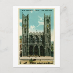Postal Iglesia de Notre Dame de Montreal