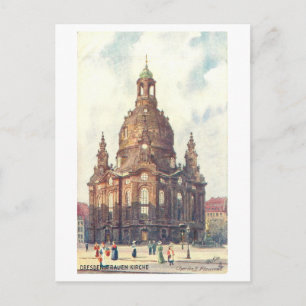 Postal Iglesia de Nuestra Señora, Dresde, Alemania