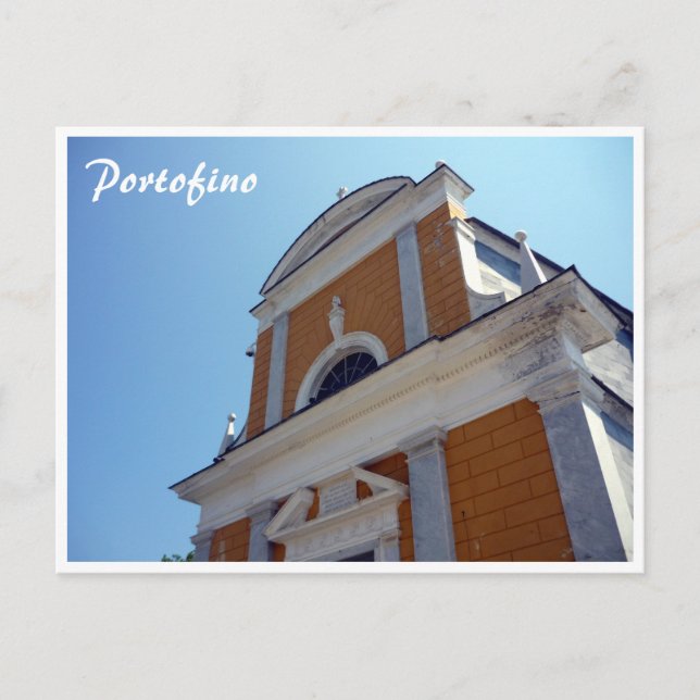 Postal iglesia de portofino giorgio (Anverso)