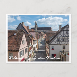 Postal Iglesia de Rothenburg ob der Tauber, Alemania