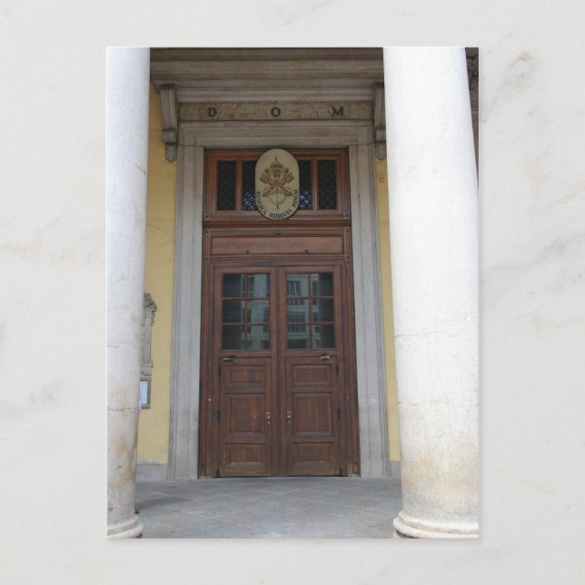 Postal Iglesia de San Carlos Borromeo - Milán, Italia (Anverso)