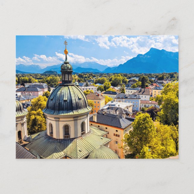 Postal Iglesia de San Erhard, Salzburgo (Austria) (Anverso)