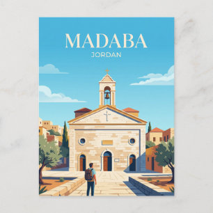 Postal Iglesia de San Jorge (Mapa de Madaba) Jordania