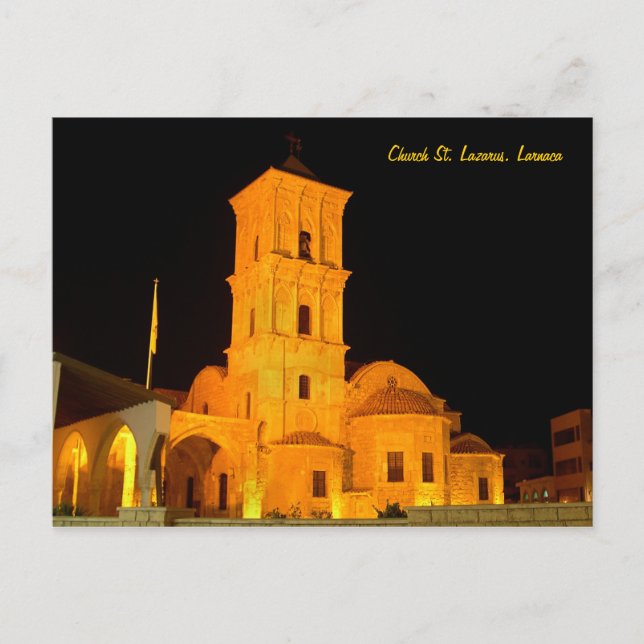 Postal Iglesia de San Lázaro en Larnaca (Anverso)