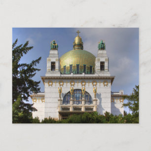 Postal Iglesia de San Leopoldo Viena Austria