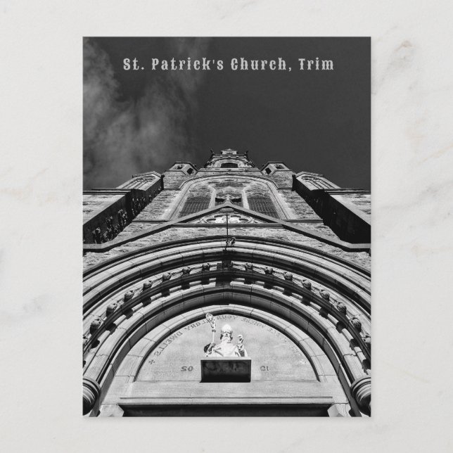 Postal Iglesia de San Patricio, Trim (Irlanda) (Anverso)