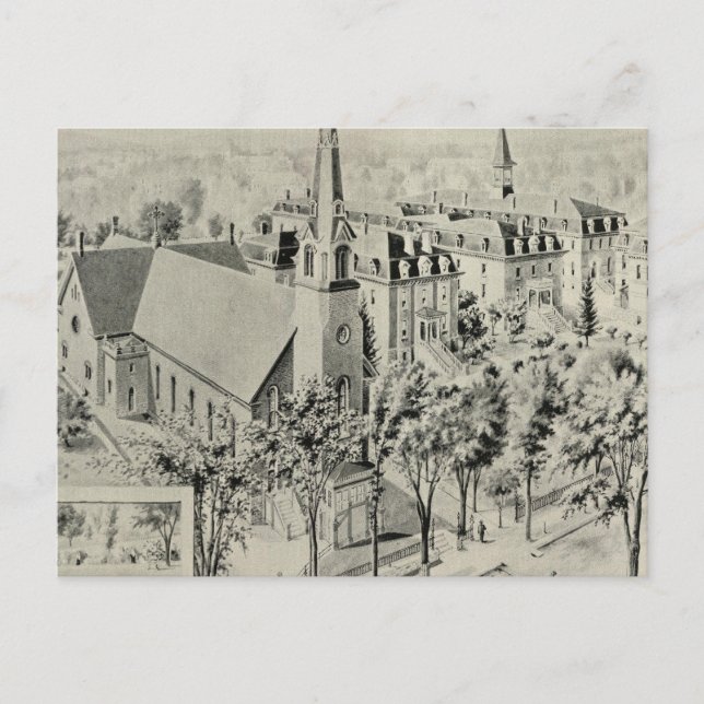 Postal Iglesia de San Rosa, Mérida (Anverso)