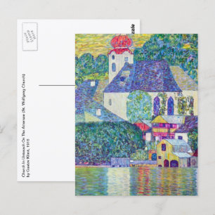 Postal Iglesia de San Wolfgang por Gustav Klimt, Arte Vic