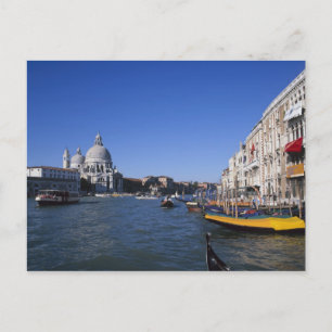 Postal Iglesia de Santa Maria della Salute y Grand