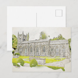 Postal Iglesia de Santa María, Luddenden
